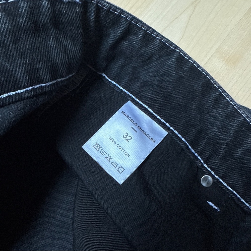 Black Cargo Pants Slim Fit - Picture 4 of 4